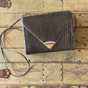 VINTAGE WHITING & DAVIS DESIGNER HANDBAG MINI CHAINLINK MESH EVENING BAG